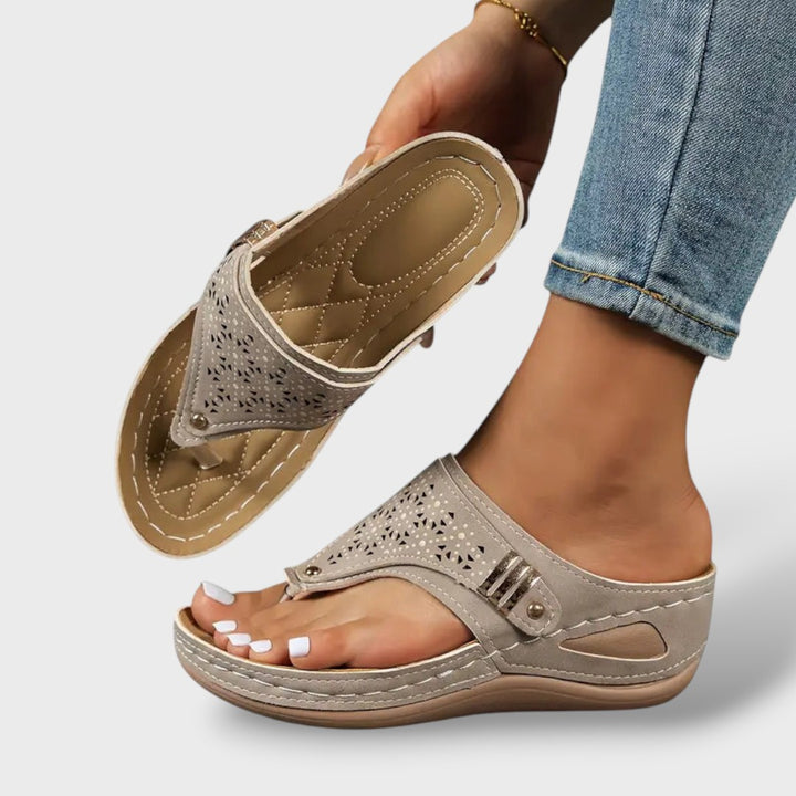 Sandalias Ortopédicas Cuña Clip Toe