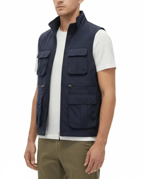 Chaleco ligero multibolsillos para hombre