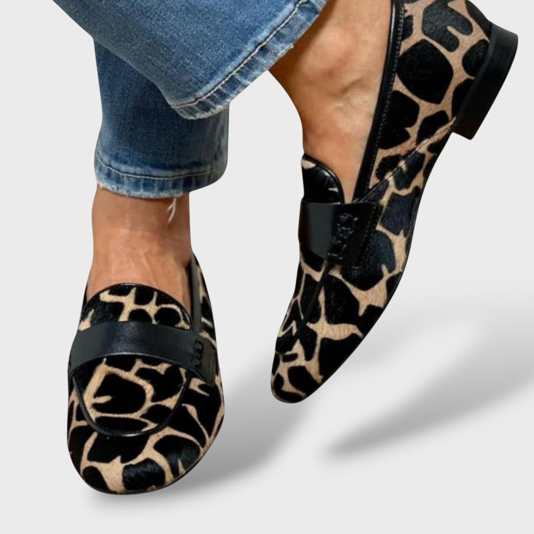Mocasines Elegantes para Mujeres Leopardo