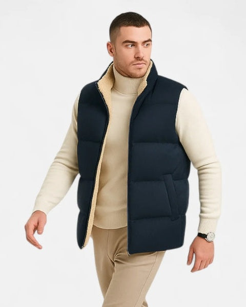 Chaleco acolchado con forro polar