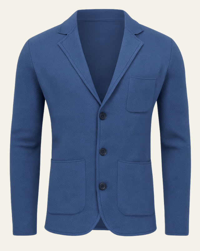 Blazer de punto slim fit elegante