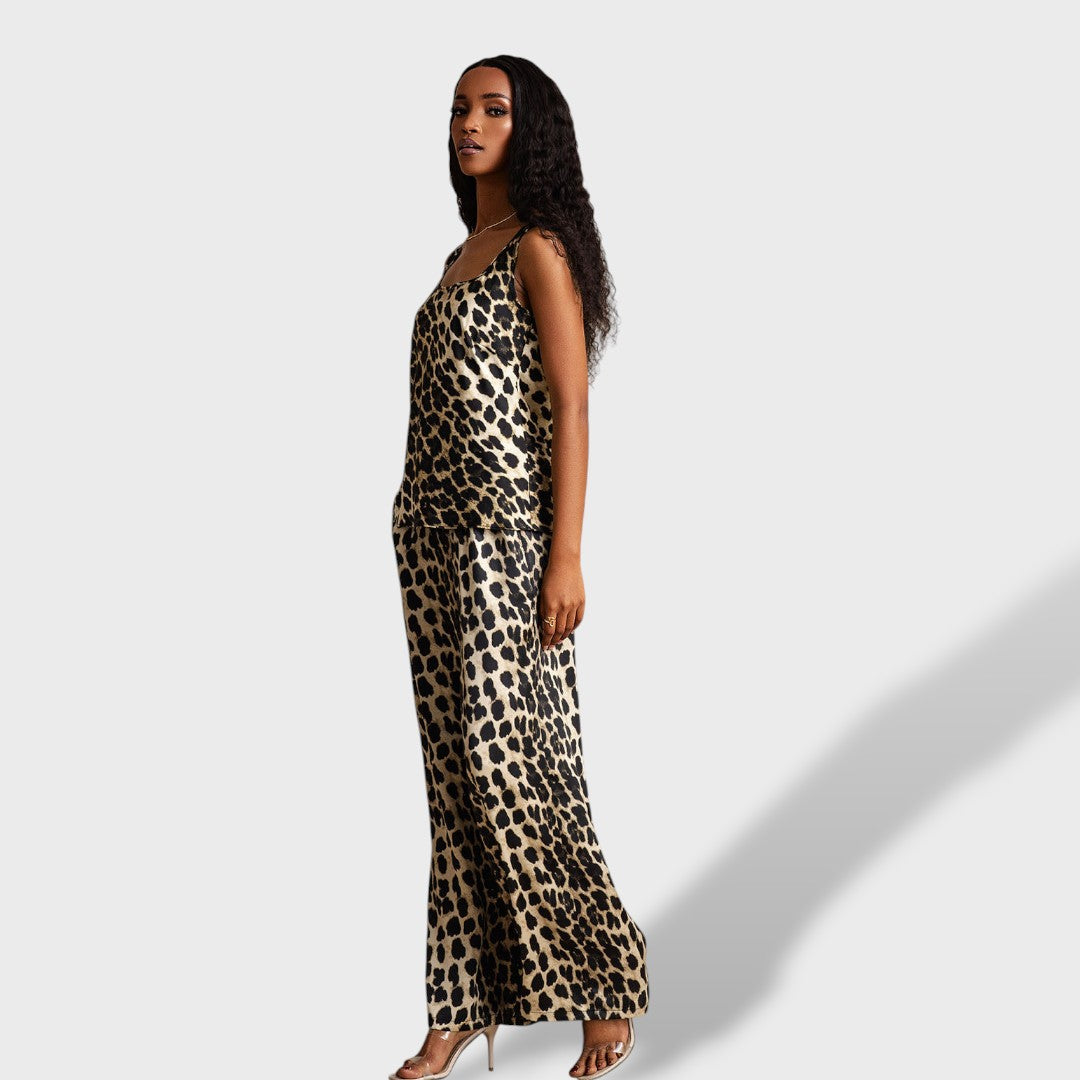 Clara™ | Pijama pierna ancha mujer