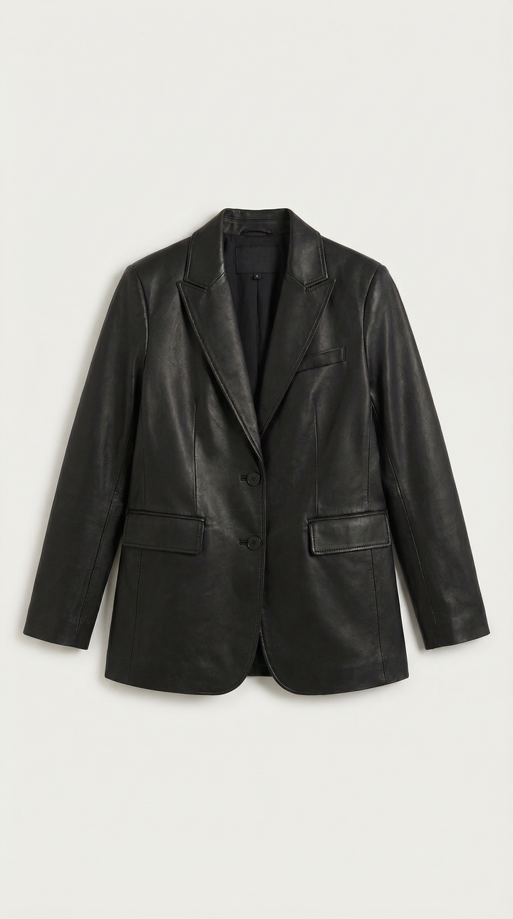 Blazer de Ecopiel Corte Estructurado