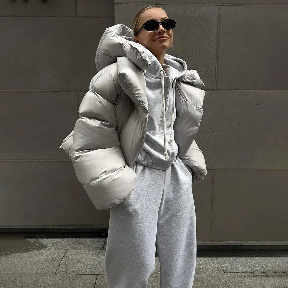 Chaqueta acolchada con capucha invernal
