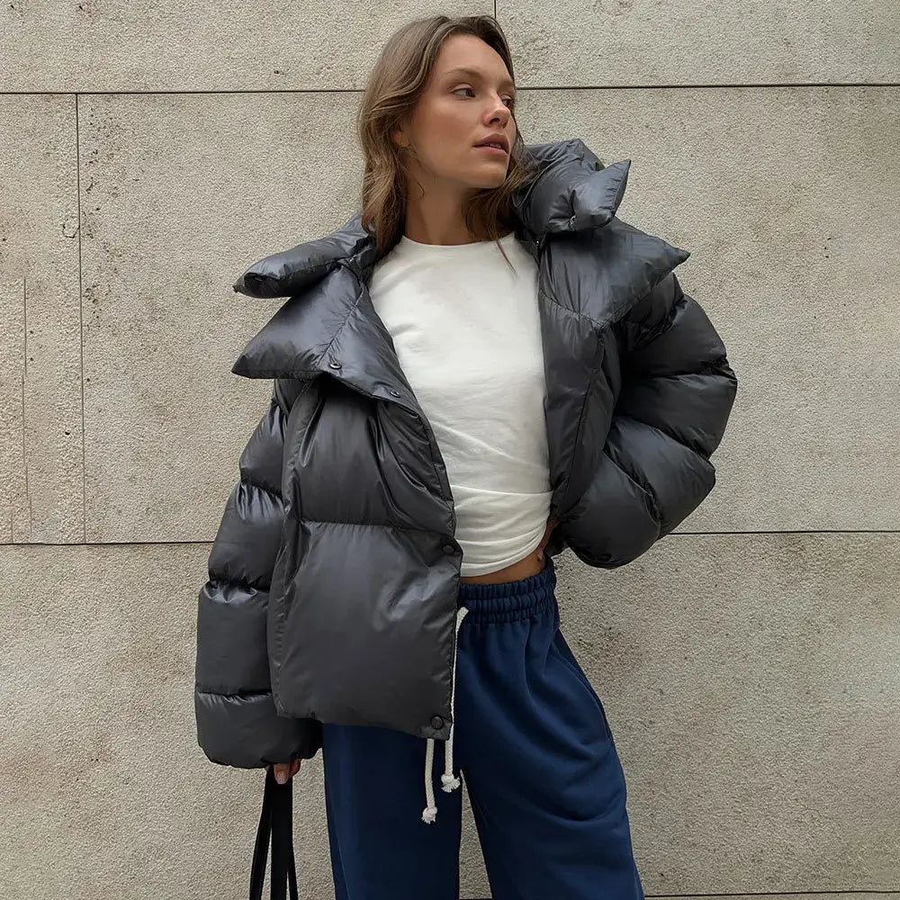 Chaqueta acolchada con capucha invernal