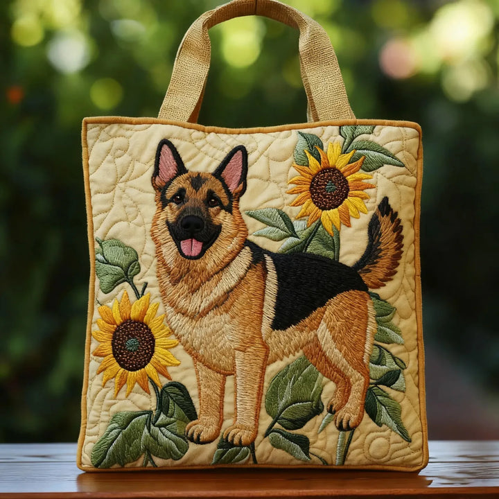 MARTA | BOLSO FLORAL ARTESANAL CON PASTOR ALEMÁN