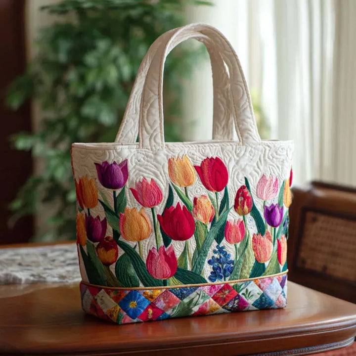 NOELIA | BOLSO ESTAMPADO CON TULIPANES