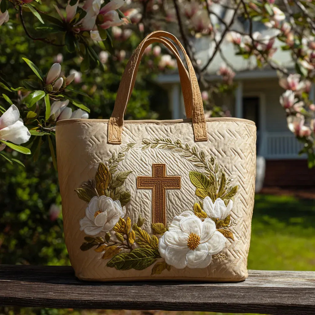 ALBA | BOLSO ARTESANAL CON CRUZ SAGRADA