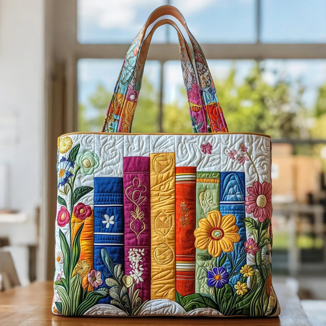 PAULA | BOLSA DE BIBLIOTECA FLORAL HECHA A MANO