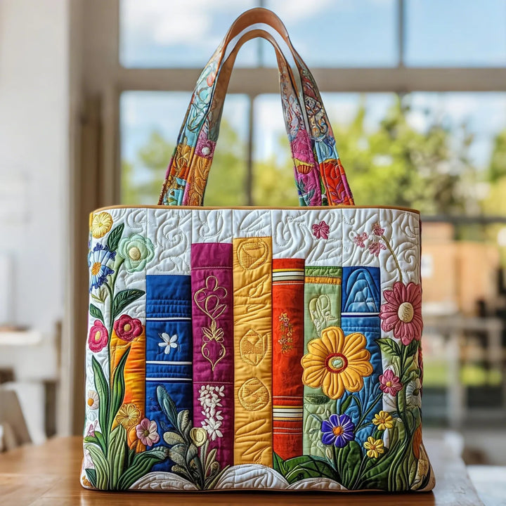 PAULA | BOLSA DE BIBLIOTECA FLORAL HECHA A MANO