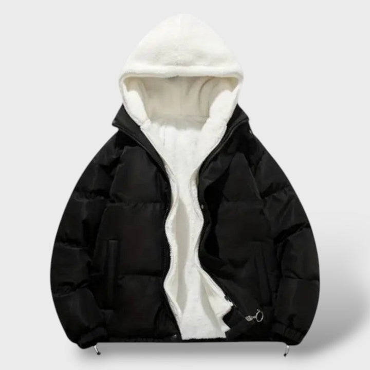 Chaqueta de invierno cálida para mujeres con cremallera