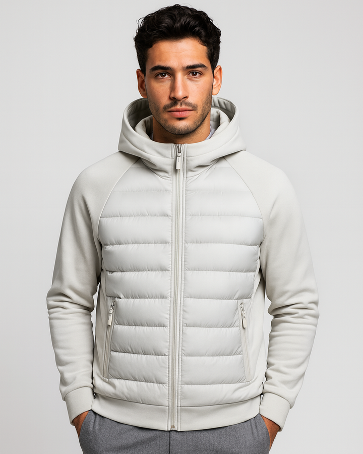 Chaqueta softshell acolchada con capucha