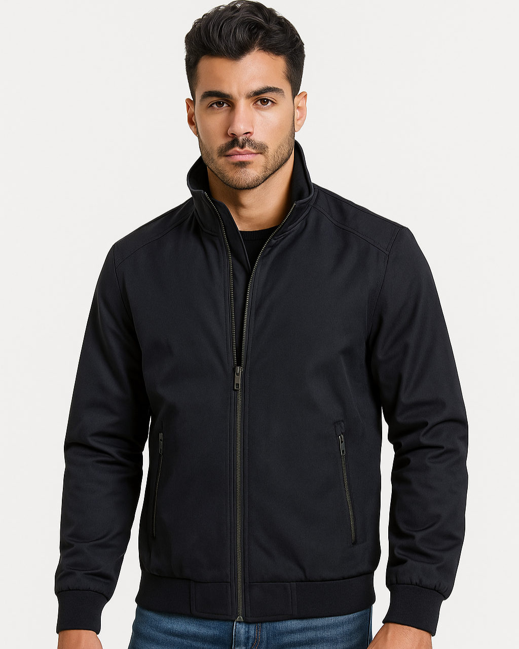 Bomber hidrófuga de tejido técnico