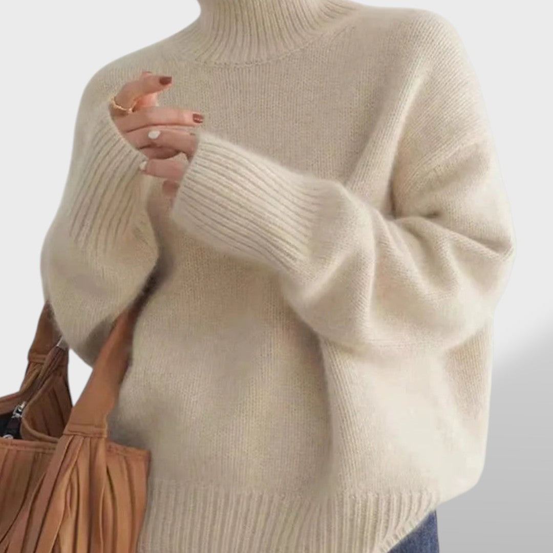 Isabella™ | Suéter de Cuello Alto de Cachemira