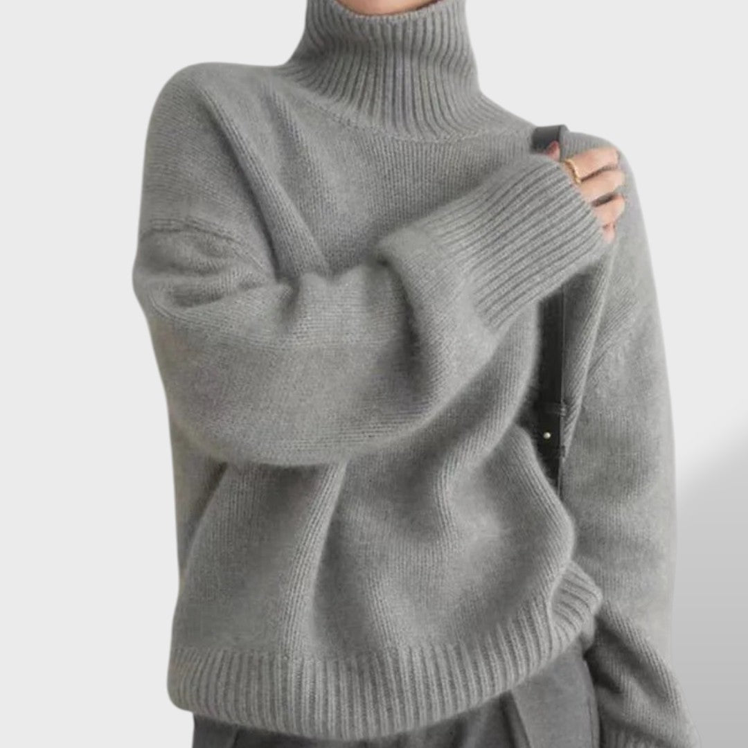 Isabella™ | Suéter de Cuello Alto de Cachemira