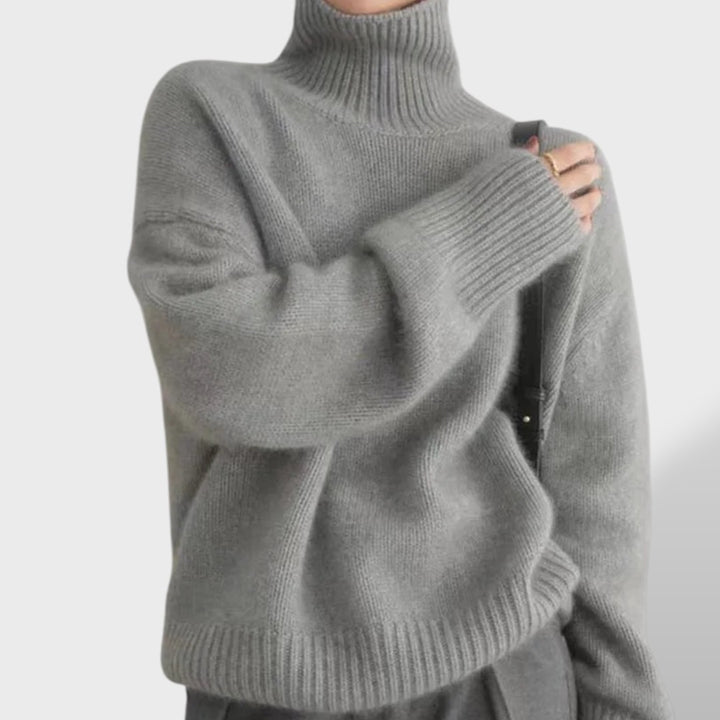 Isabella™ | Suéter de Cuello Alto de Cachemira
