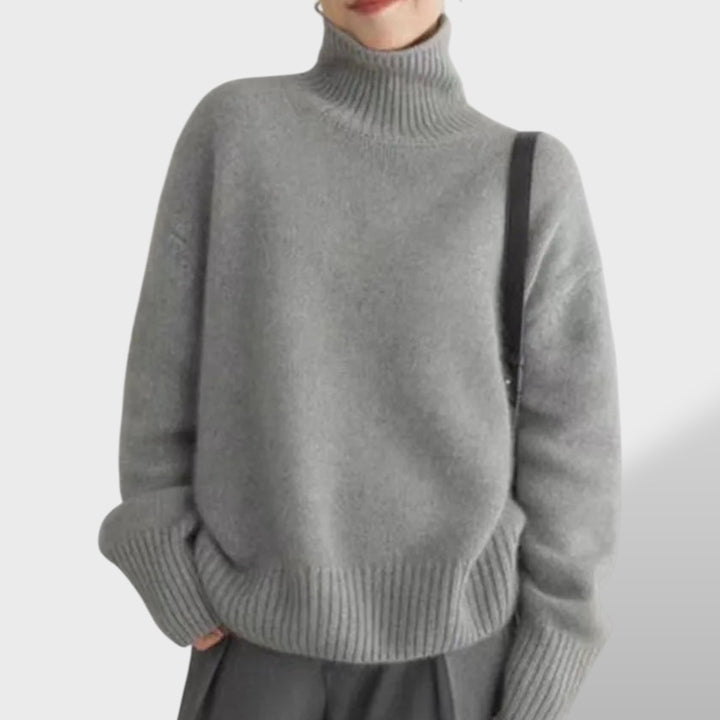 Isabella™ | Suéter de Cuello Alto de Cachemira