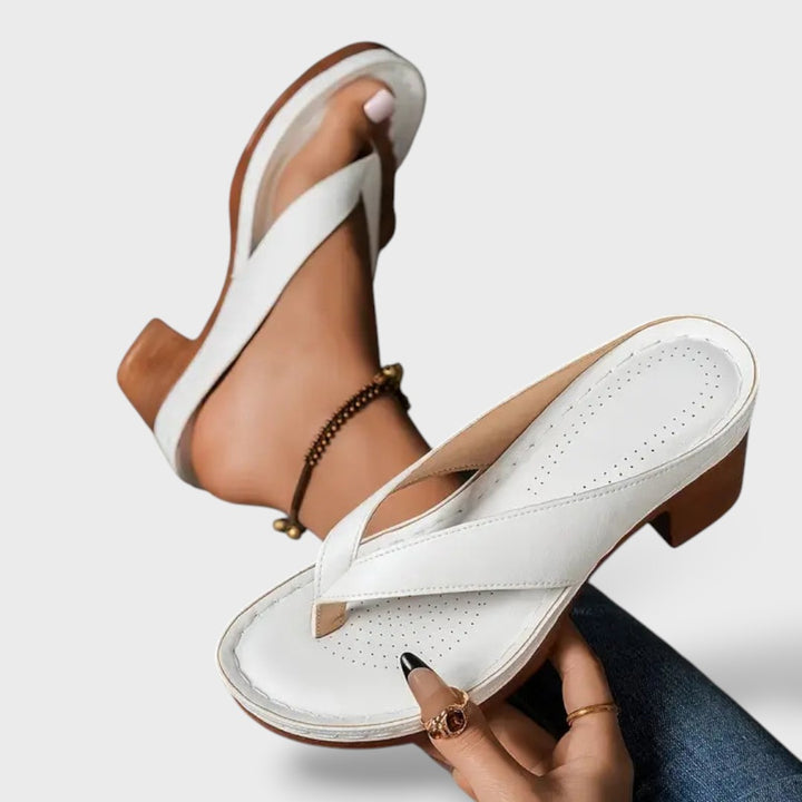 Sandalias ortopédicas tacón cómodo mujer