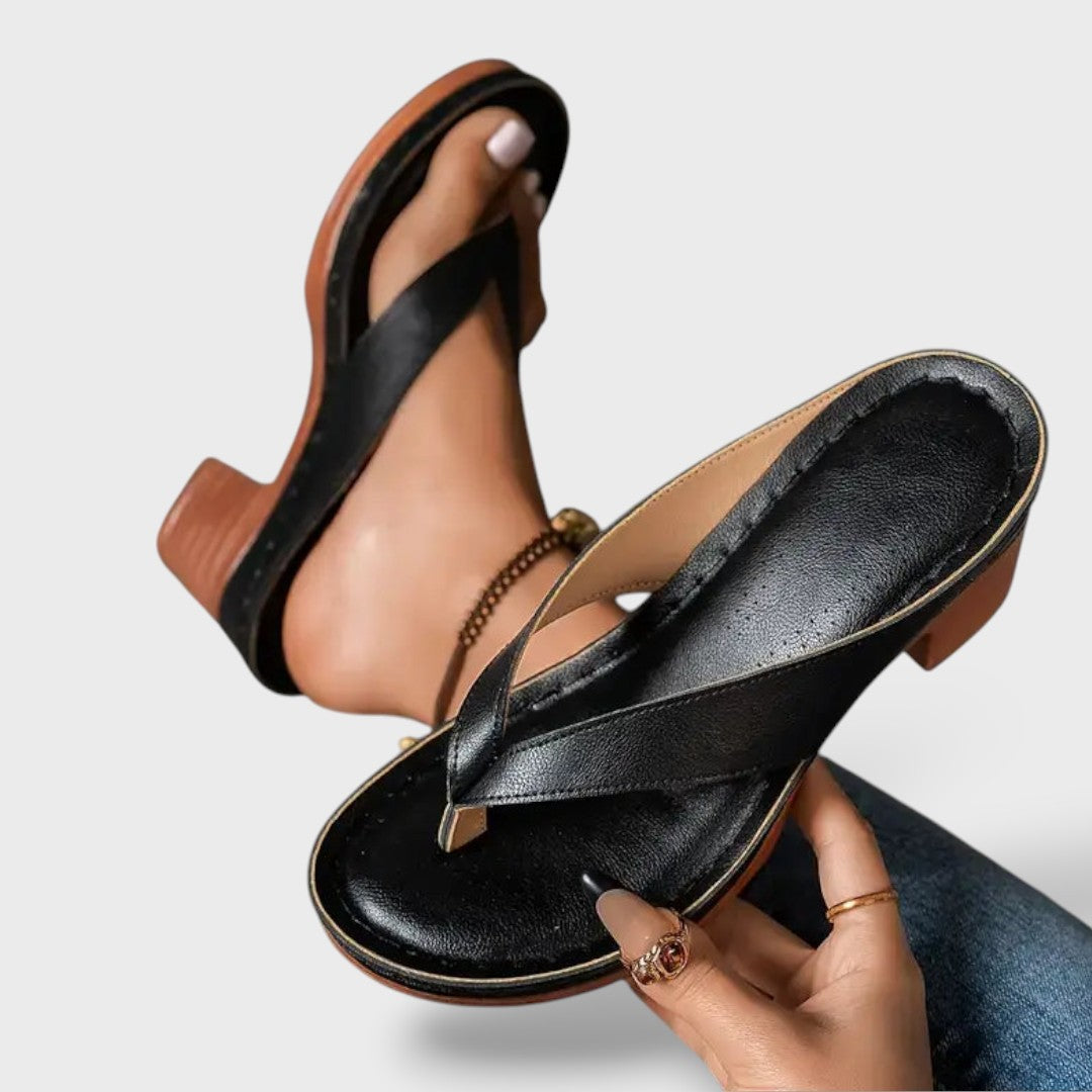 Sandalias ortopédicas tacón cómodo mujer