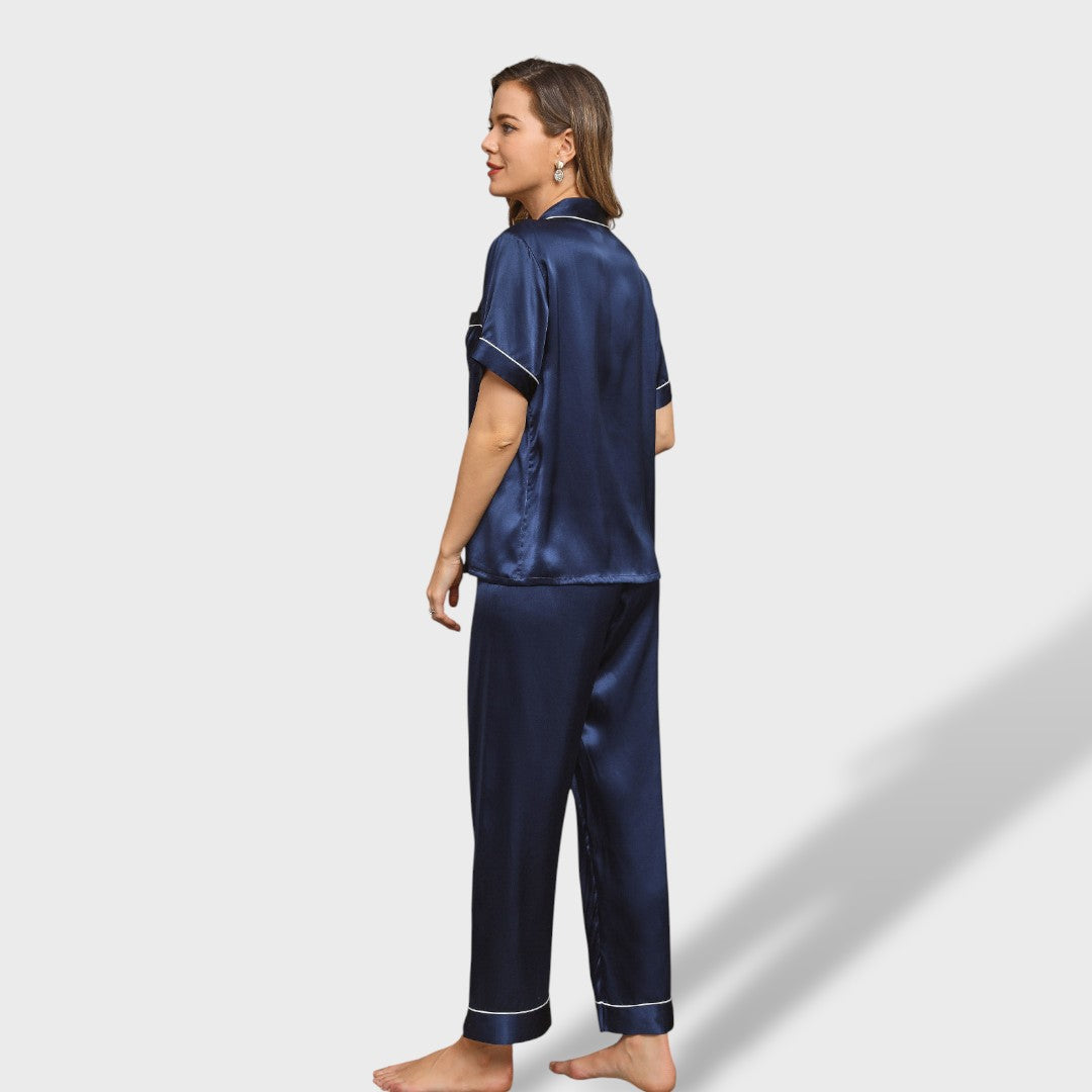 Inés™ | Pijama con piping mujer