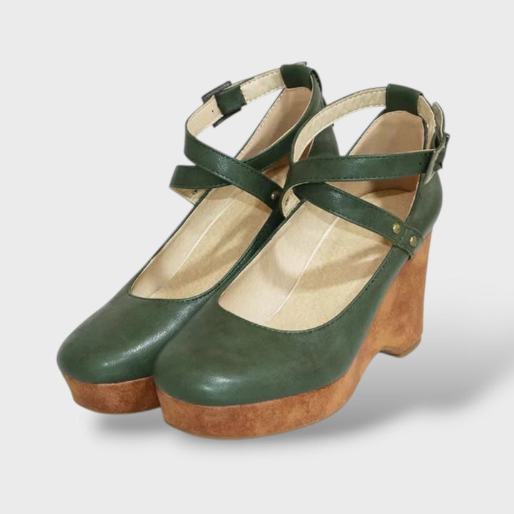 Sandalias tacón plataforma Mary Jane