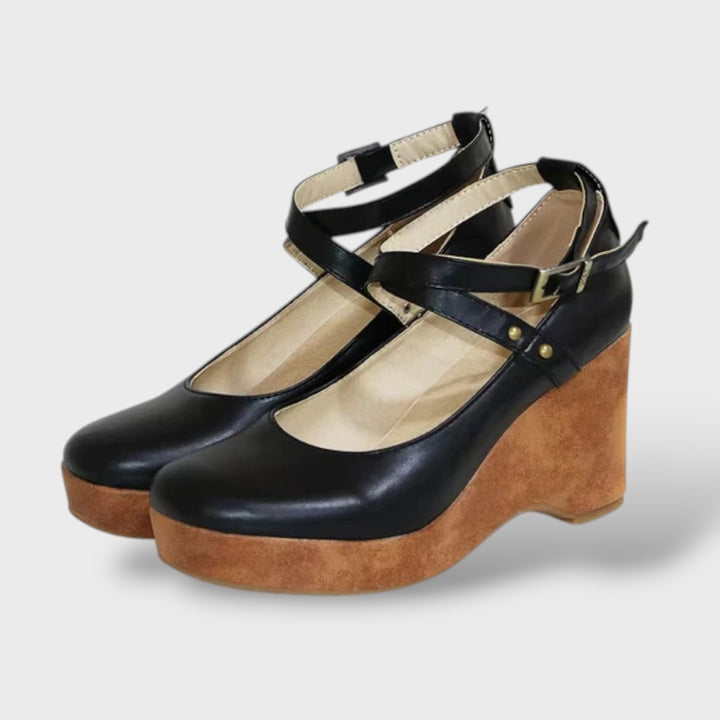 Sandalias tacón plataforma Mary Jane