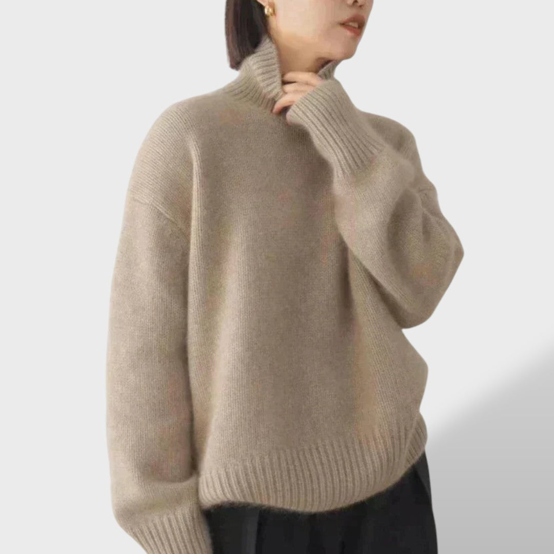 Isabella™ | Suéter de Cuello Alto de Cachemira