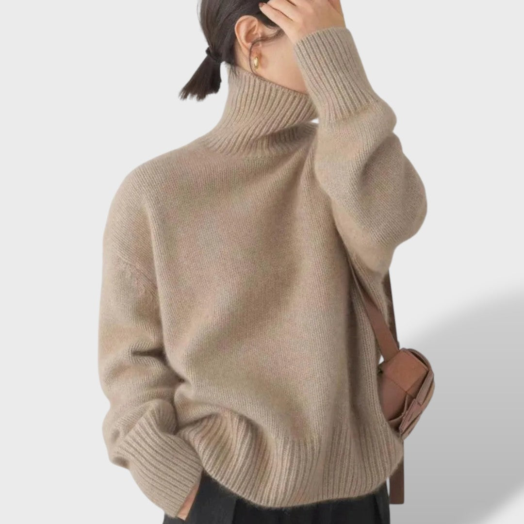 Isabella™ | Suéter de Cuello Alto de Cachemira