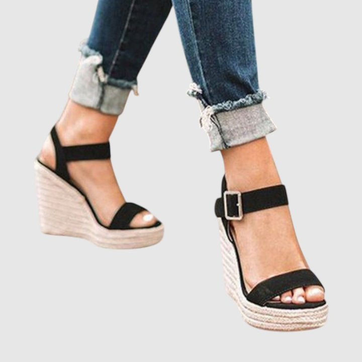 Sandalias de tacón elegantes y confortables para mujer