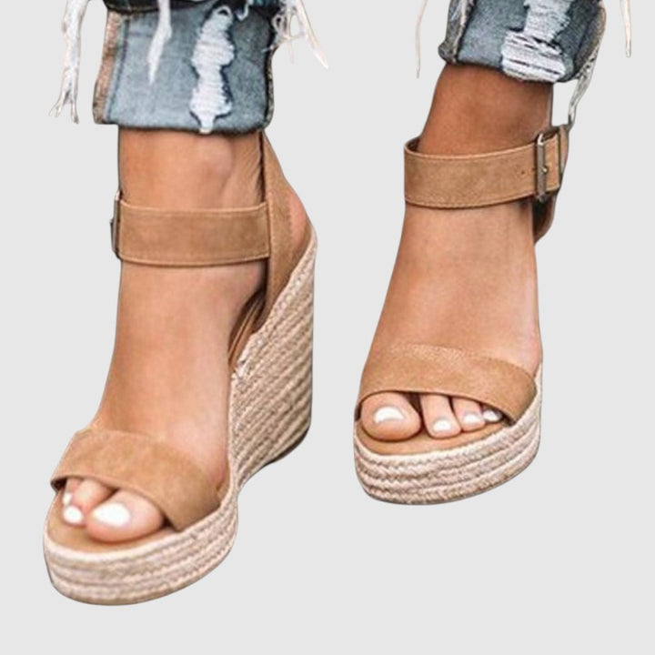 Sandalias de tacón elegantes y confortables para mujer