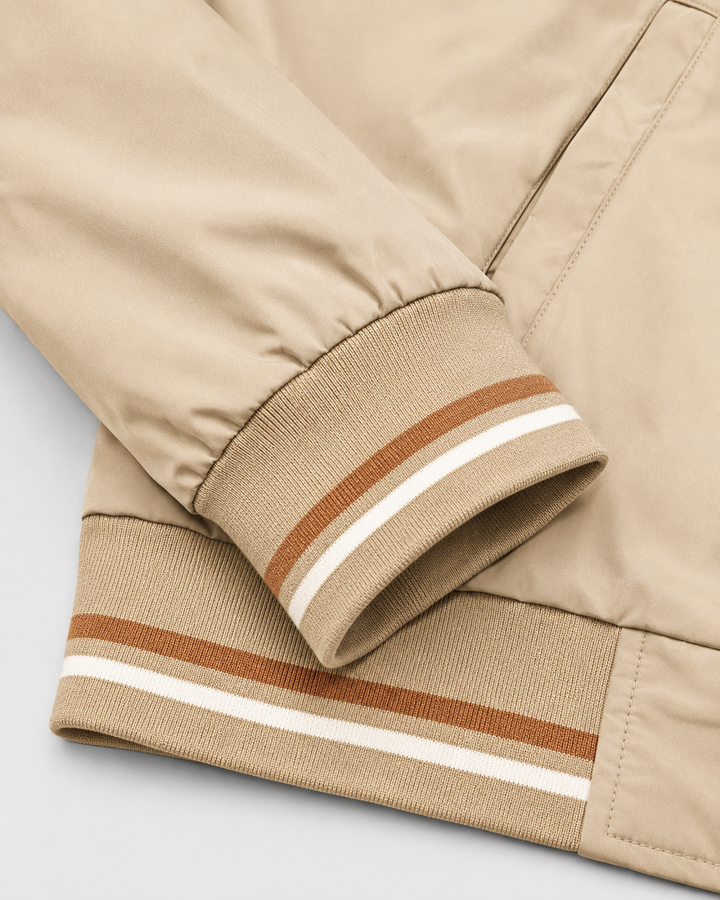 Chaqueta Bomber Clásica con Ribetes