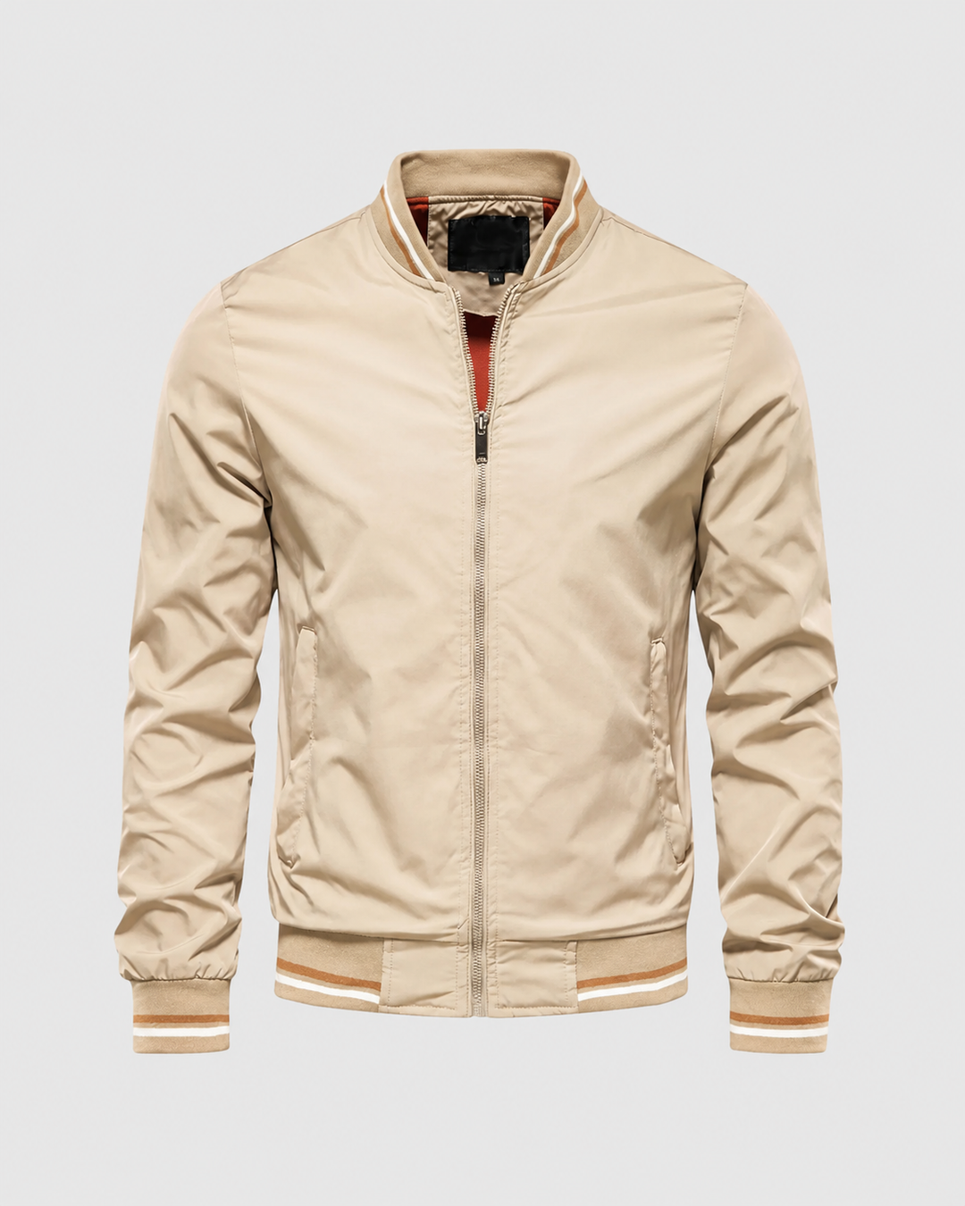 Chaqueta Bomber Clásica con Ribetes