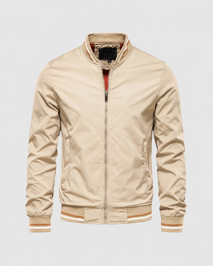 Chaqueta Bomber Clásica con Ribetes