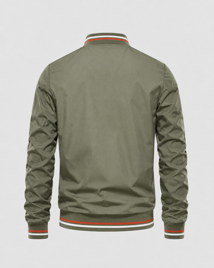 Chaqueta Bomber Clásica con Ribetes