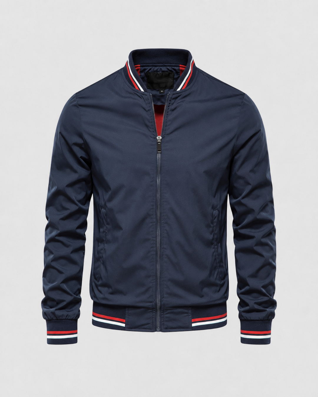 Chaqueta Bomber Clásica con Ribetes