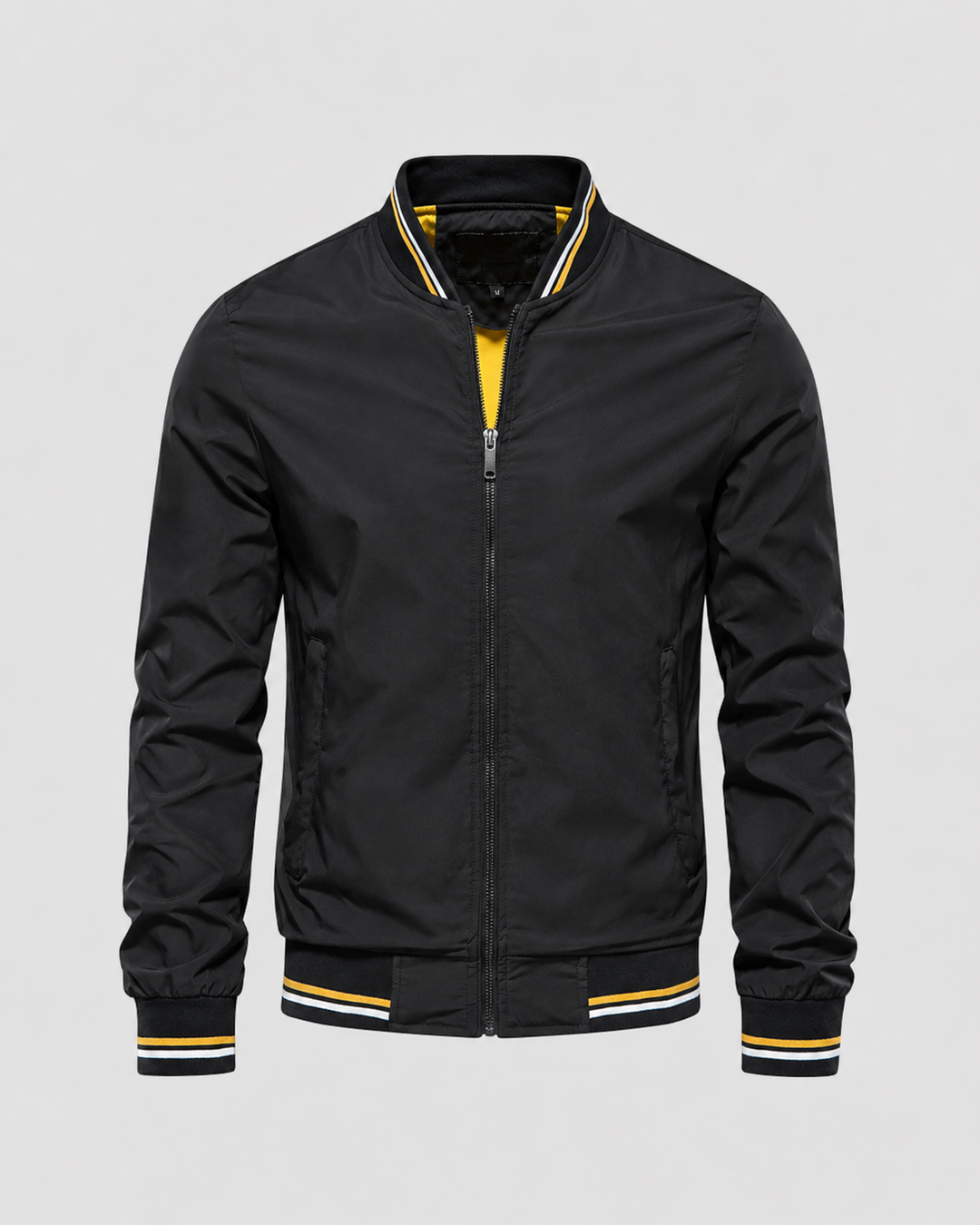 Chaqueta Bomber Clásica con Ribetes