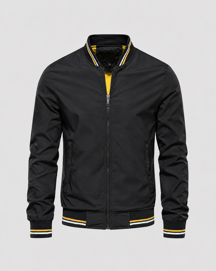 Chaqueta Bomber Clásica con Ribetes