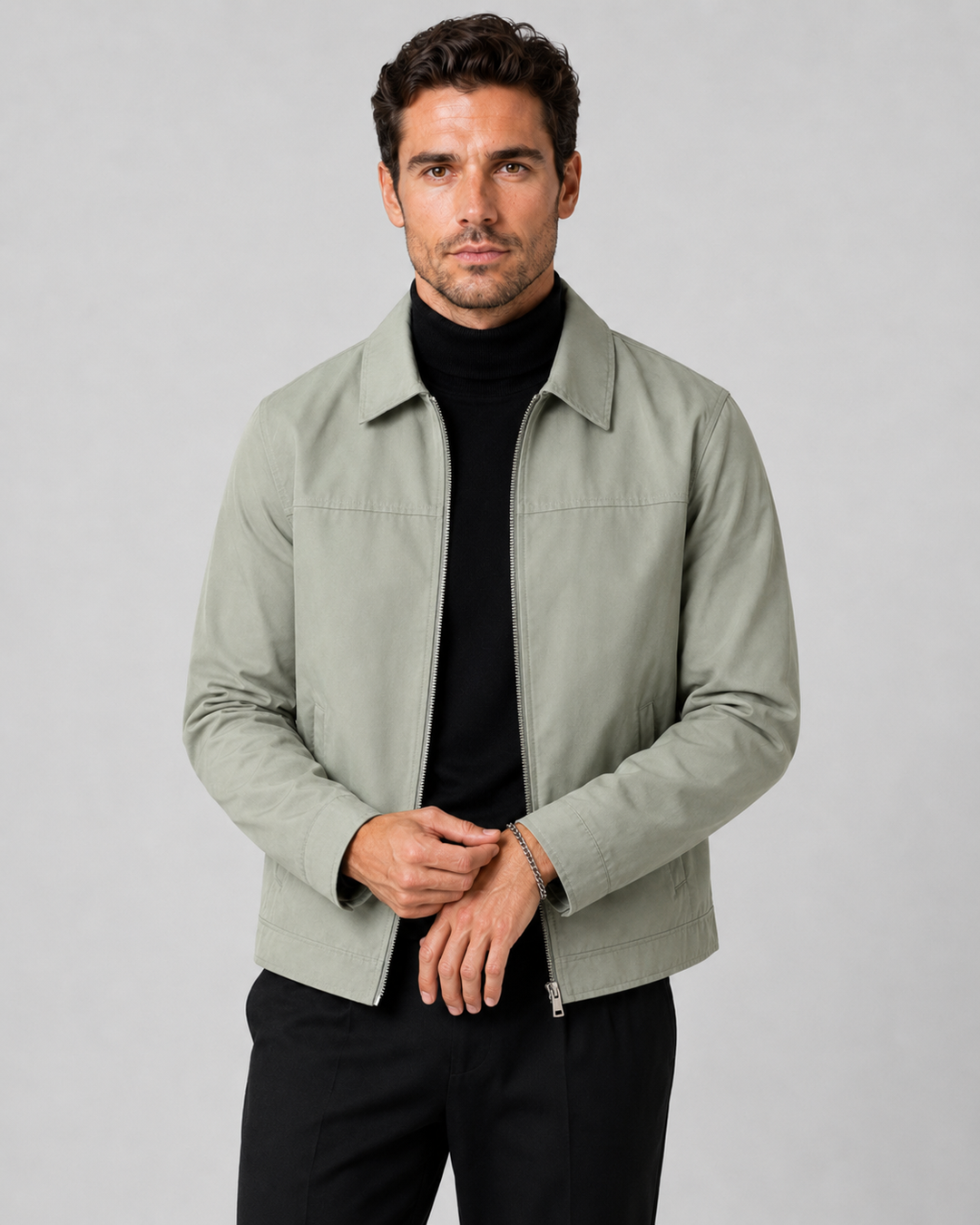 Chaqueta Harrington de corte clásico