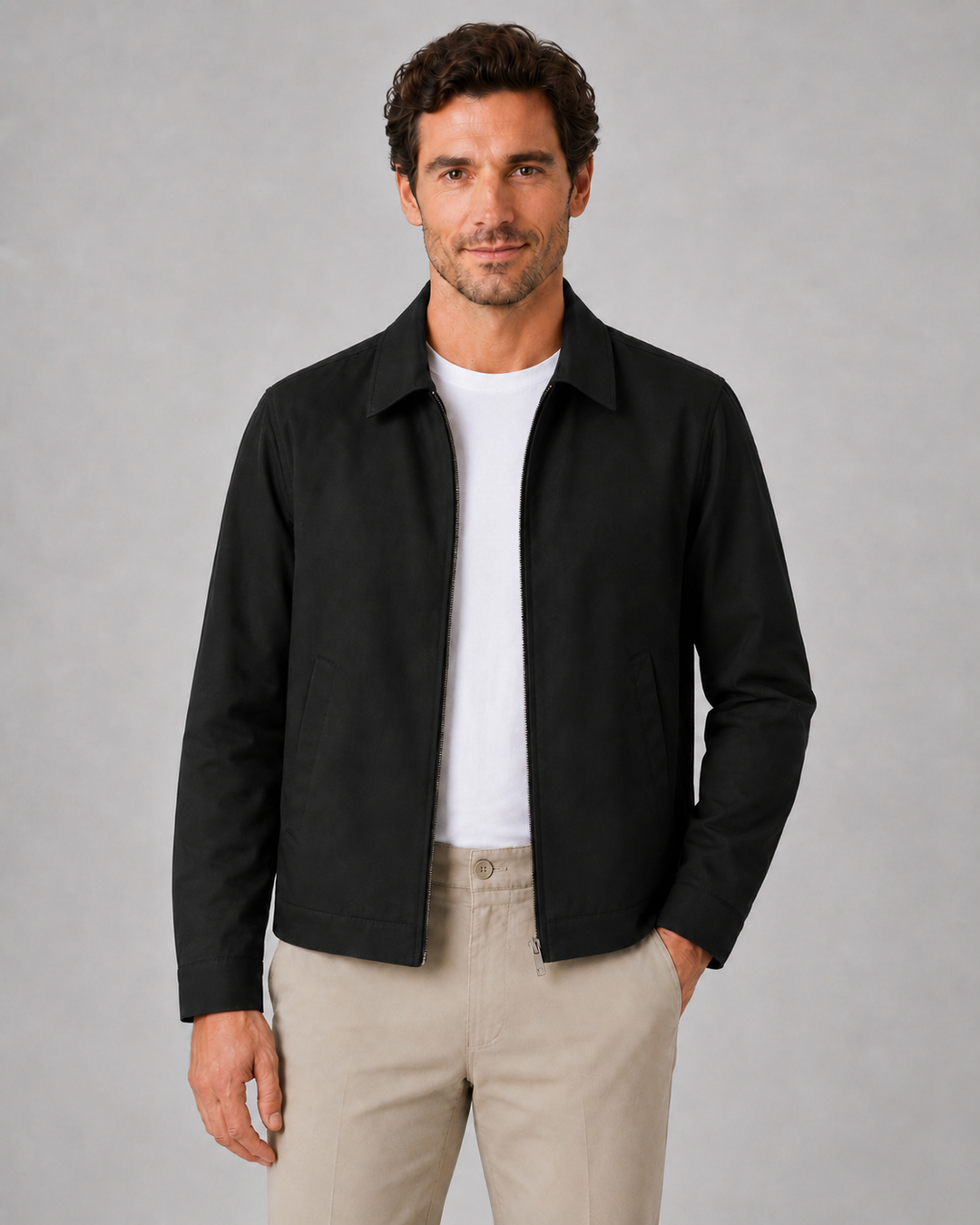 Chaqueta Harrington Ligera con Forro