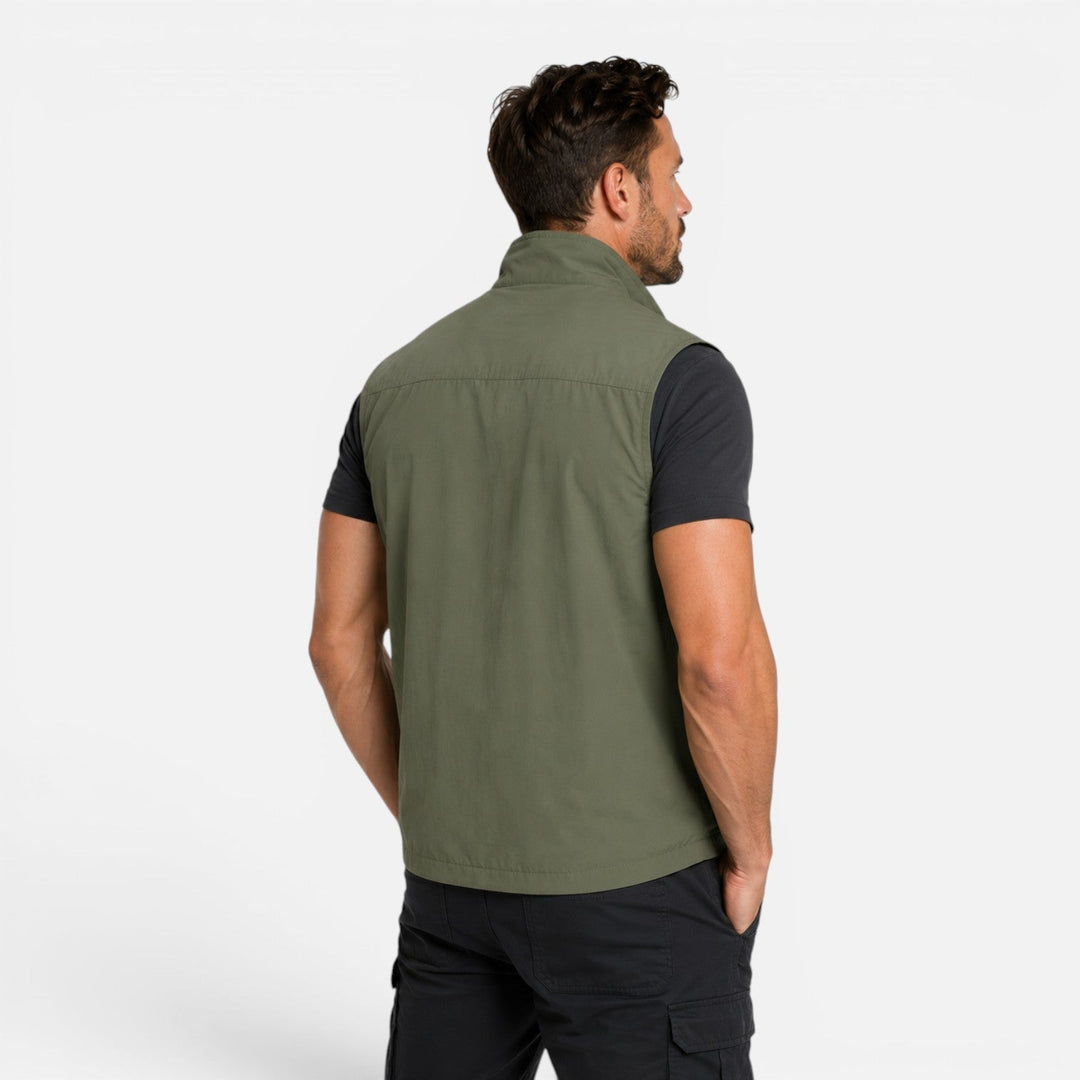 Chaleco ligero multibolsillos para hombre