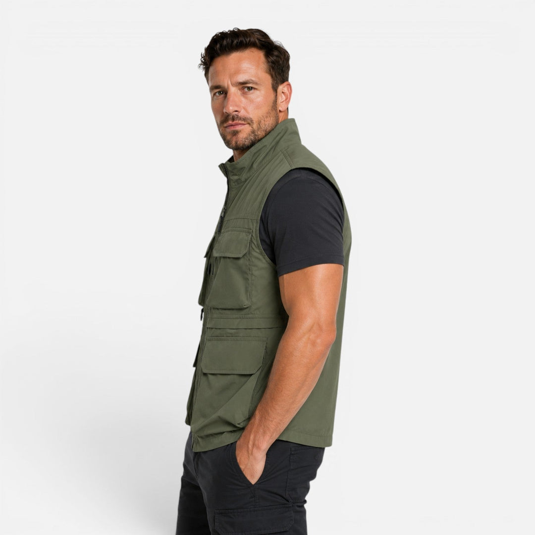 Chaleco ligero multibolsillos para hombre