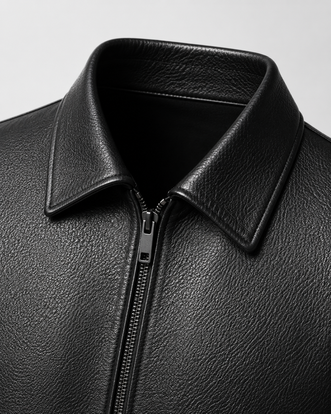Chaqueta masculina efecto piel PU