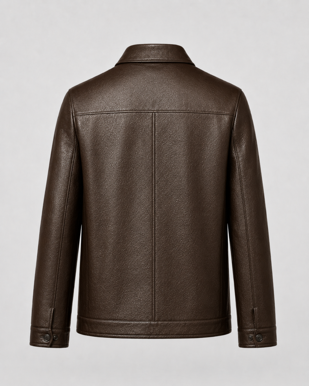 Chaqueta masculina efecto piel PU