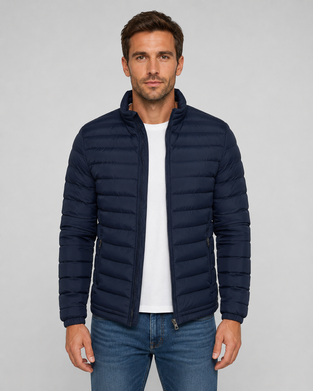 Chaqueta masculina acolchada de invierno