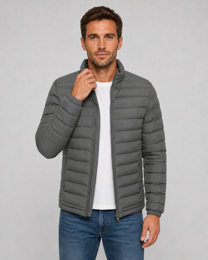 Chaqueta masculina acolchada de invierno