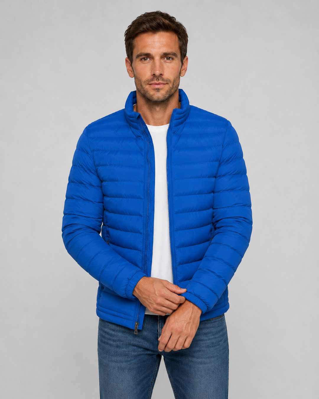 Chaqueta masculina acolchada de invierno