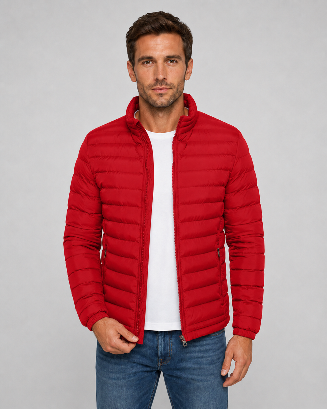 Chaqueta masculina acolchada de invierno