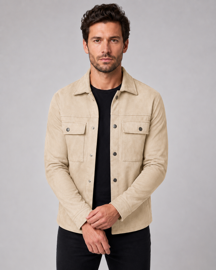 Sobrecamisa Efecto Ante Utility Masculina