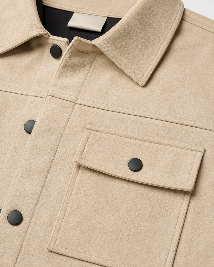 Sobrecamisa Efecto Ante Utility Masculina