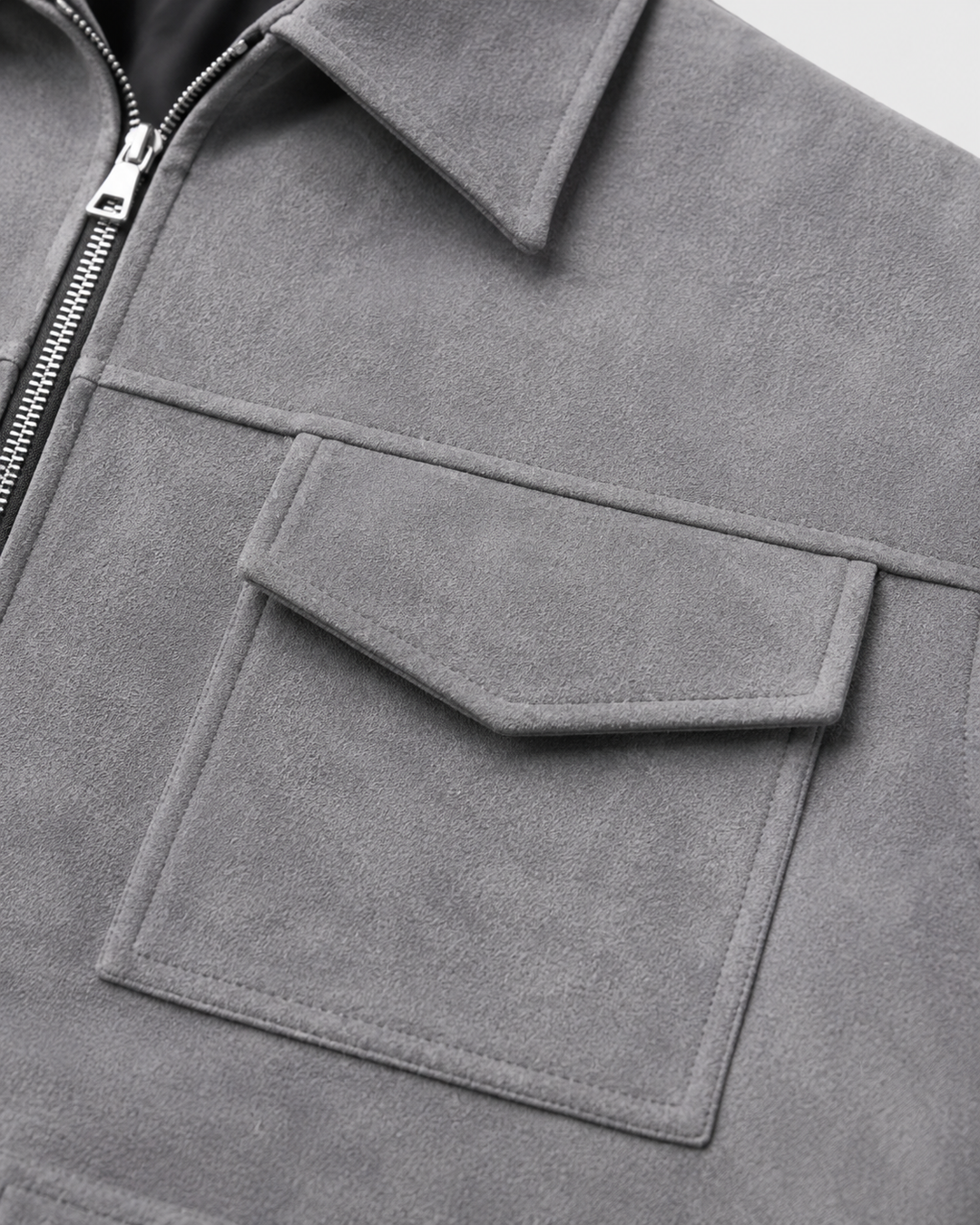 Chaqueta de ante utility masculina